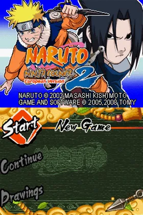 Naruto - Ninja Council 2 - European Version (Europe) (En,Fr,De,Es,It) screen shot title